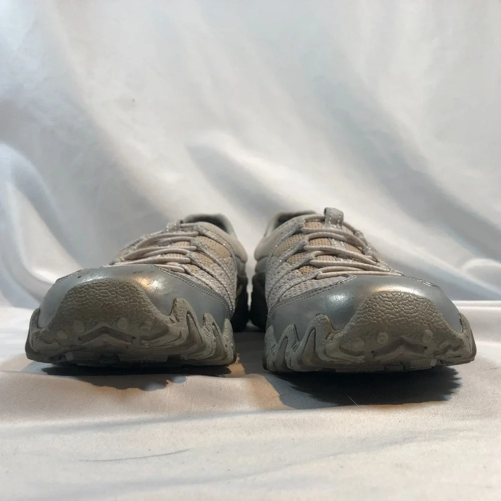 Skechers Bikers Step-Up SN21213 Slip On Leather Silver Shoes Womens US 8 EU 39‎